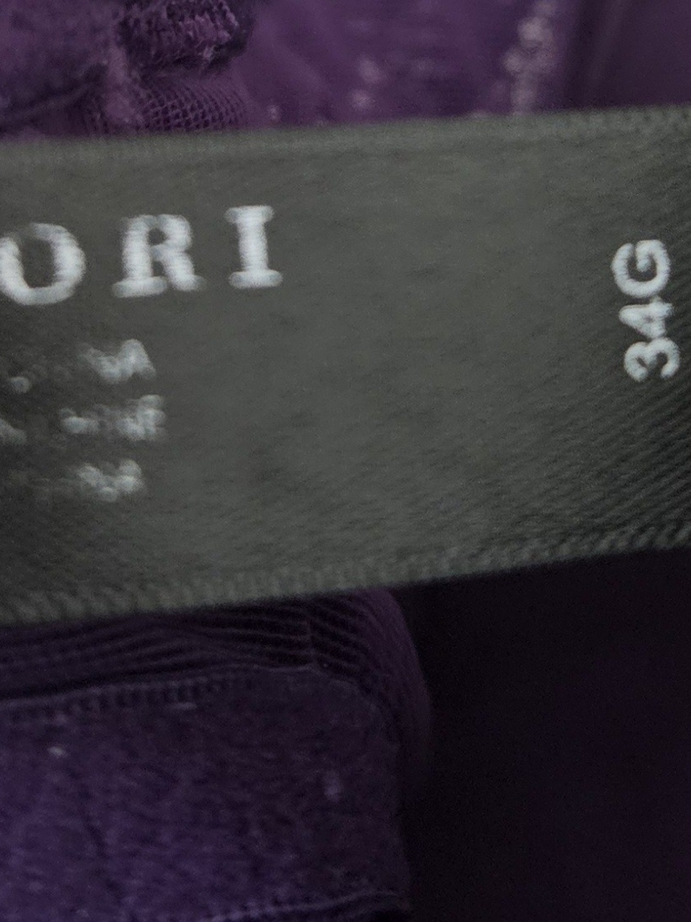 Natori Deep Purple Lace-Trim Underwire Bra - Picture 6 of 15